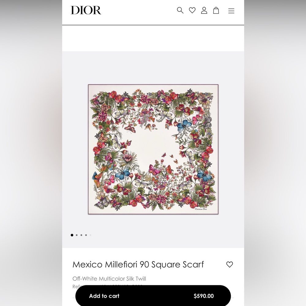 π¦ Dior 90 Square Scarf - 34β x 34β - Picture 12 of 12